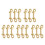 15Pcs Brass Double Bolt Snap Hooks Golden Clips for Bag Straps Secure 7