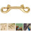 15Pcs Brass Double Bolt Snap Hooks Golden Clips for Bag Straps Secure 11