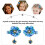 2Pièces Barrette Japonaise Enfant Prunier Accessoire Mode 5