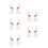 5Pièces Boucles D'oreilles Multicolores En Pour Fête 4