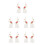 5Pièces Boucles D'oreilles Multicolores En Pour Fête 5