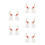 5Pièces Boucles D'oreilles Multicolores En Pour Fête 6