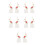 5Pièces Boucles D'oreilles Multicolores En Pour Fête 7