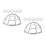 12Pcs Durable Iron Guard Silver Protective Cover for Home 10