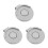 3Pièces Clip Casquette Golf Aimanté Argenté Décor 4