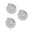 3Pièces Clip Casquette Golf Aimanté Argenté Décor 7