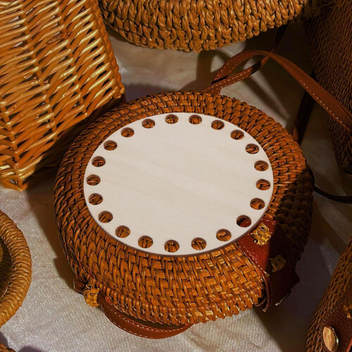 Base Bois Beige Pour Sac Crocheté Projets De DIY 2