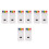 8Pièces Crayons Corps Multi Couleurs Pour Enfants 3