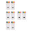 8Pièces Crayons Corps Multi Couleurs Pour Enfants 9