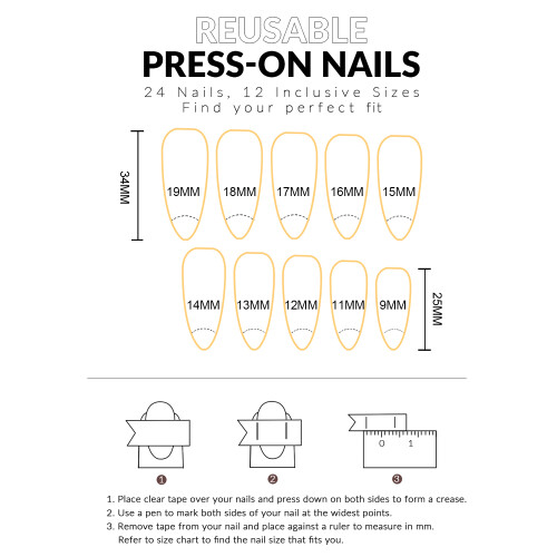 Rabbit Easter Fake Nails, Zero Pressure, Resin Material