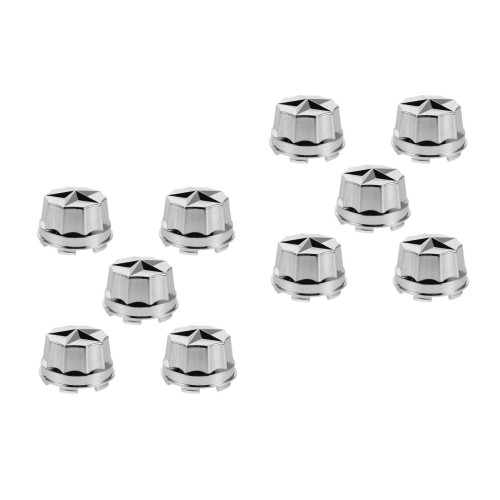 10Pièces Couvercles Écrous Roues Gris Stables Pour Et Trailer 2