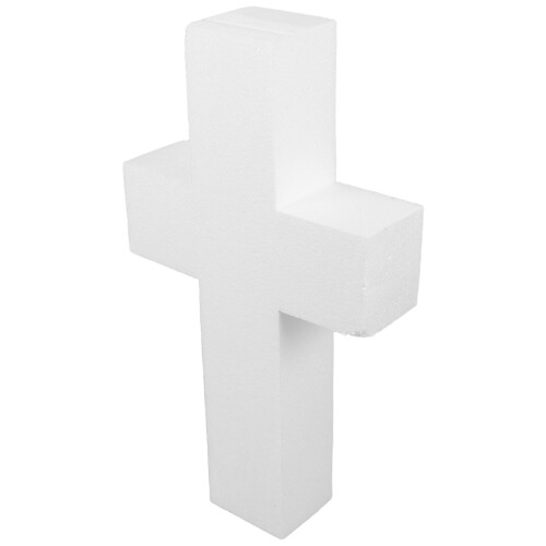 3Pcs White Foam Cross Cake Dummies for Baking and Celebration 1