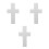 3Pcs White Foam Cross Cake Dummies for Baking and Celebration 4