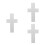 3Pcs White Foam Cross Cake Dummies for Baking and Celebration 6