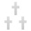 3Pcs White Foam Cross Cake Dummies for Baking and Celebration 10