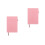 2Pièces Planner Compact 2026 Rose PU Cuir Pour Notes Journal 4