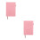 2Pièces Planner Compact 2026 Rose PU Cuir Pour Notes Journal 7