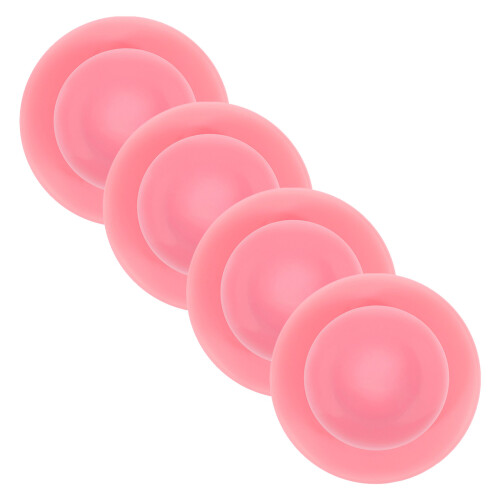 12Pièces Réutilisables Silicone Roses Pour Assiettes 2