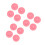 12Pièces Réutilisables Silicone Roses Pour Assiettes 6