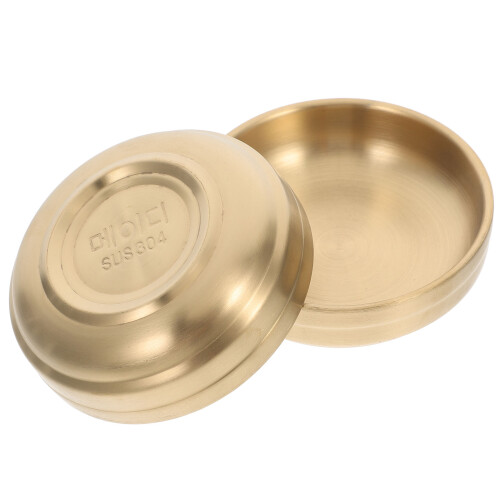 8Pcs Elegant Golden Kitchen Sauce Dish Multi-Function Dipping Bowl 1