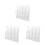 3Pièces Distributeur Pailles En Transparent Pour 5