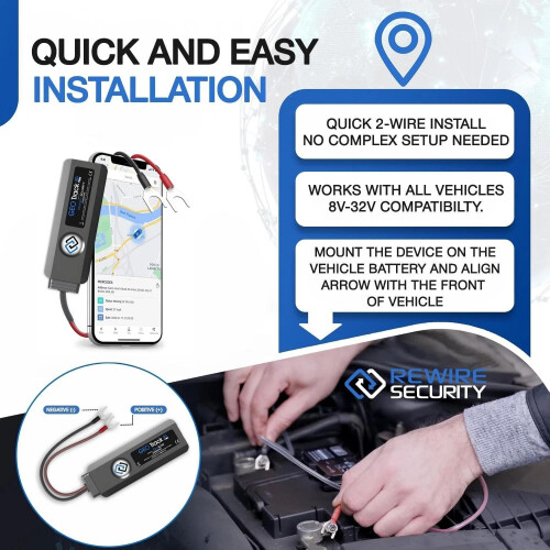 Rewire Security Geo Track 4G, GPS Tracker For Vehicles 1