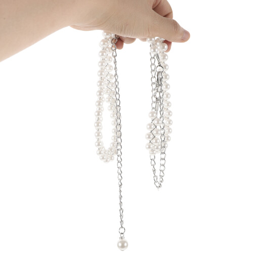 Silber Taillenkette Mit Perlen, Robust Und Modisch Für Damen 2
