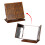 2Pcs Folding Three-Sided Wood Carve Desktop Cosmetic Mirror for Home 7