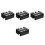 4Pièces Kit Réparation Embouts Queue De Billard 12-En-1 Portable Noir 5
