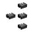 4Pièces Kit Réparation Embouts Queue De Billard 12-En-1 Portable Noir 7
