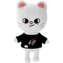 Stray Kids SKZOO White Cat Plush Toy 20.8cm Soft Stuffed Animal Cute Doll for Kids Birthday Gift