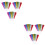 36Pcs Reusable Birthday Party Whistles Plastic Noise Makers Assorted 6