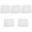 5Pcs White Reusable Polyester Drawstring Straining Bags for Juice Wine 5