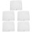 5Pcs White Reusable Polyester Drawstring Straining Bags for Juice Wine 8