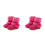 2Paires Bottines Hiver Bébé Rosées Et 5