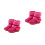 2Paires Bottines Hiver Bébé Rosées Et 7