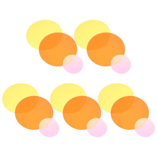 30Pcs Pet Warm Light Color Sheets Adhesive Diffuser Film for Lamps 2