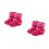 2Paires Bottines Hiver Bébé Rosées Et 9