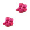 2Paires Bottines Hiver Bébé Rosées Et 10