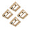 4Sets Beige Tabletop Wooden Picture Frames with Sealed Ash Keepsake 5