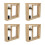 4Sets Beige Tabletop Wooden Picture Frames with Sealed Ash Keepsake 7