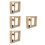 4Sets Beige Tabletop Wooden Picture Frames with Sealed Ash Keepsake 8