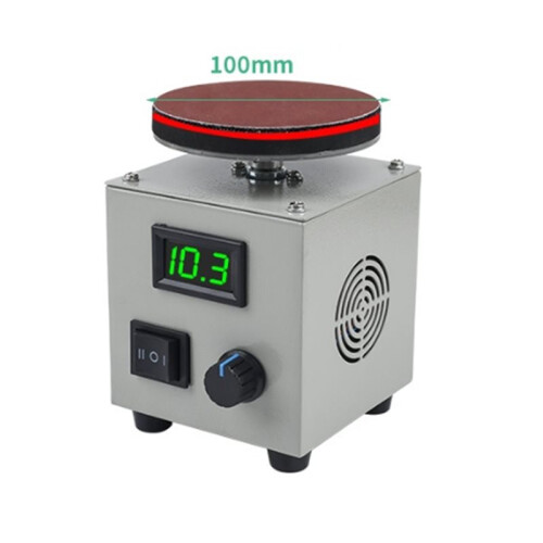Electric  4 Inch Disc Sander 150W Multi-Function Exterior Polisher with LCD Display Adjustable Speed US Plug 2