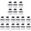 9Packs Black Graduation Party Confetti for Table Decor 2