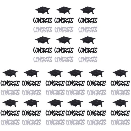 9Packs Black Graduation Party Confetti for Table Decor 1