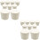 18Pièces Bouchons En Caoutchouc Beige Polyvalents Pour Bouteilles 6