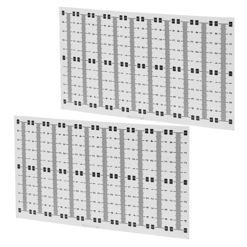 8Sets Durable PVC Stick Ruler Tape Measure for Drafting and Woodwork 2