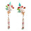 (1) Elegante Blumenhaarschmuck mit Quaste 1