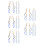 50Pcs Pottery Wire Cutter Set with Steel Wire Multi Use DIY Clay Tools 7