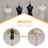 4Pcs Mini Mannequin Model Doll For Clothing Display And Support 7